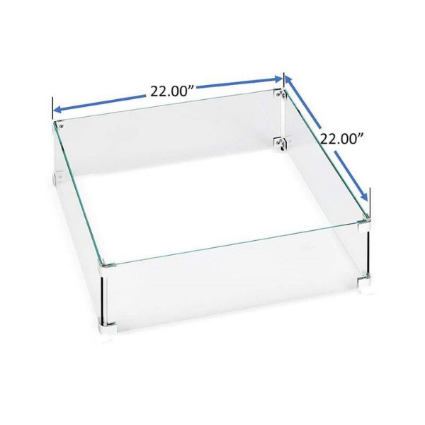 Az Patio Heaters 22" Square Glass Dimensions
