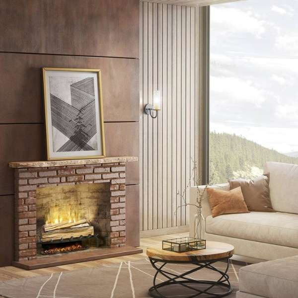 Dimplex Revillusion_ 25_ Electric Fireplace Fresh Cut Log Set W_ Ashmat On A Living Room Set Up 