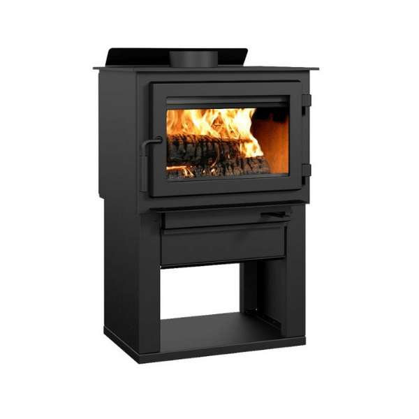 Drolet Deco II Wood Stove DB03205 White Background Side