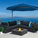     Ecosmart Fire Table Base 40 On A Patio With Couches Around