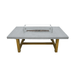 Elementi Bar Fire Table With Windscreen Without Flame On A White Background