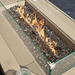 Elementi Plus Colorado Fire Table OFG410SY With Flame on Fire Glass and Burner