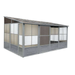 Gazebo Penguin Florence Add A Room 10 Ft. X 16 Ft. In Grey On A White Background