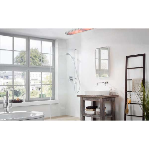     Heatscope_ Vision 3200w Radiant Heater In White Color Installed In The Bathroom Ceiling