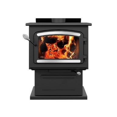 Drolet Heritage Wood Stove With Blower DB03190 front view in white background