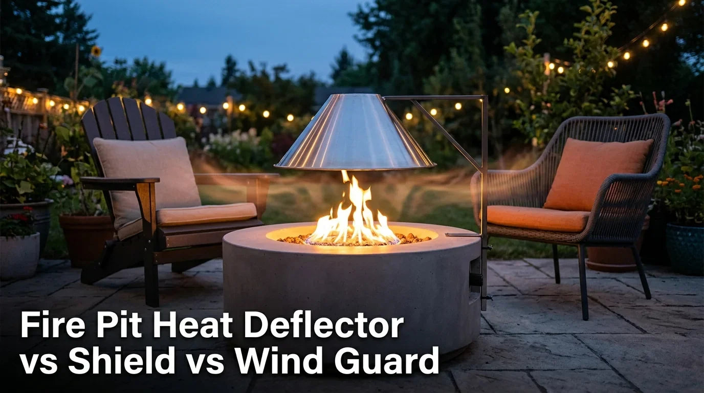 Fire Pit Heat Deflector vs Shield vs Wind Guard: Full Guide