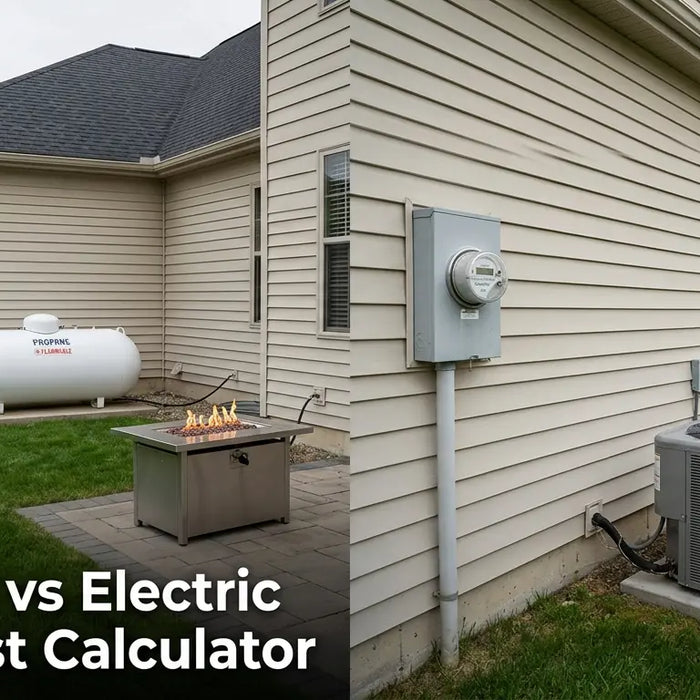 Exterior of a suburban single-family home on a clear day representing residential heating cost comparison context
