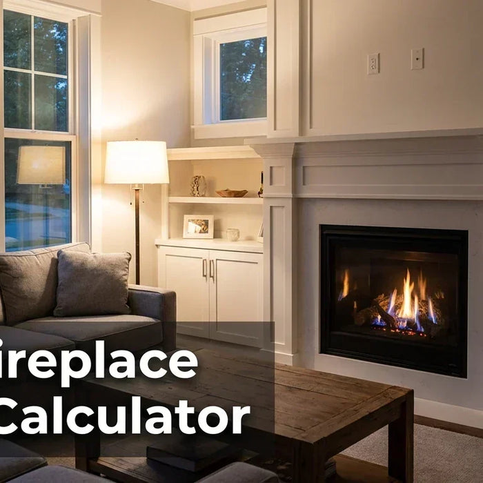 A built-in direct vent gas fireplace installed in a modern living room with a clean surround and glowing flame