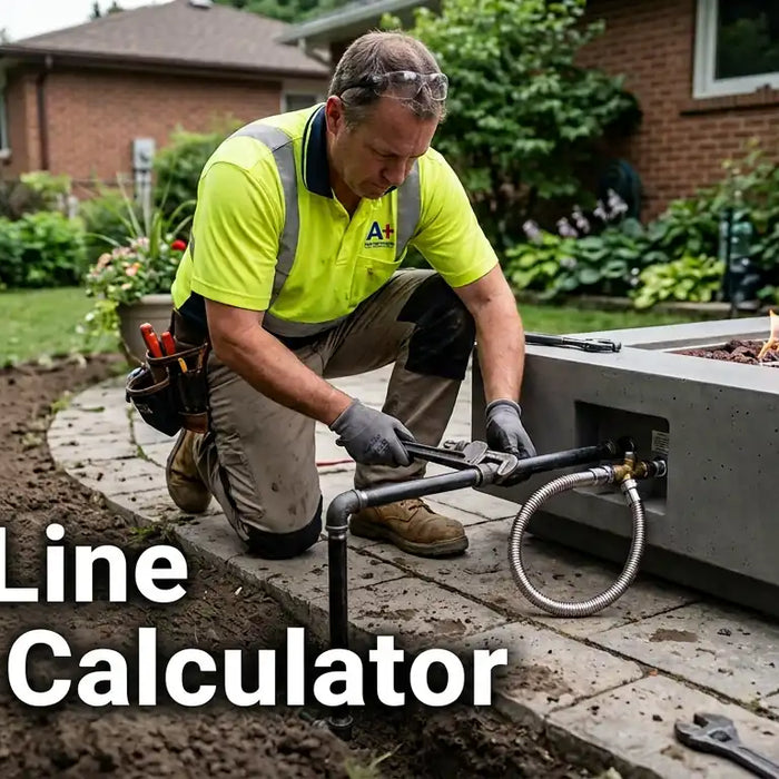 Gas Line Size Calculator for Fire Pits and Patio Heaters