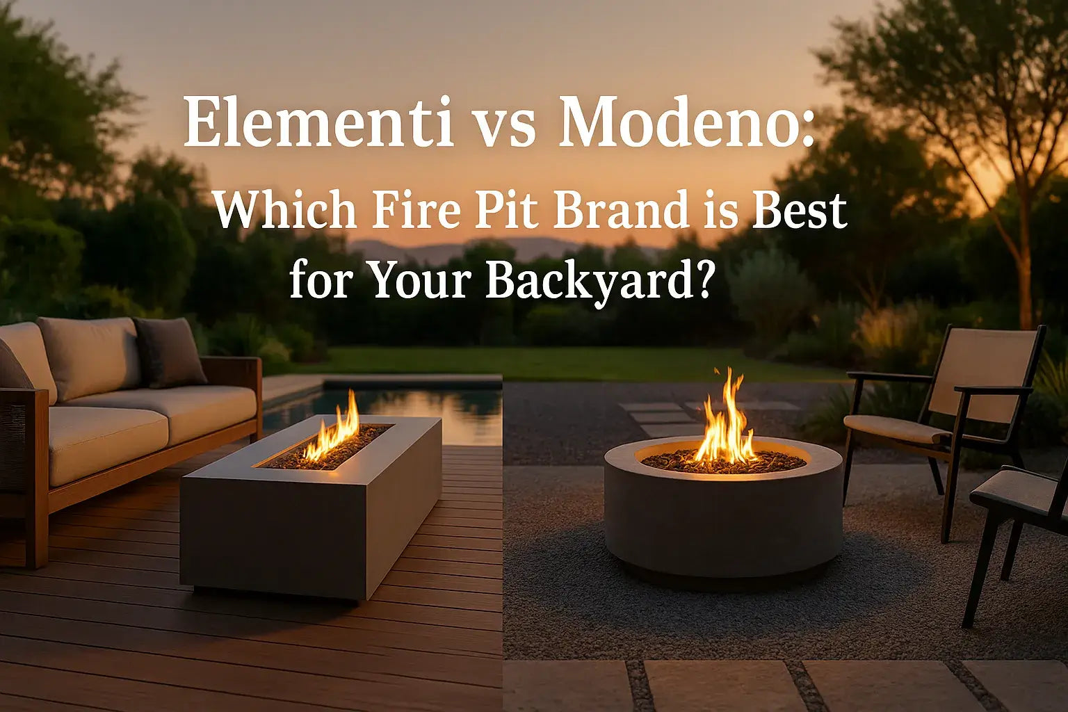 Elementi vs Modeno: Which Fire Pit Brand is Best for Your Backyard?