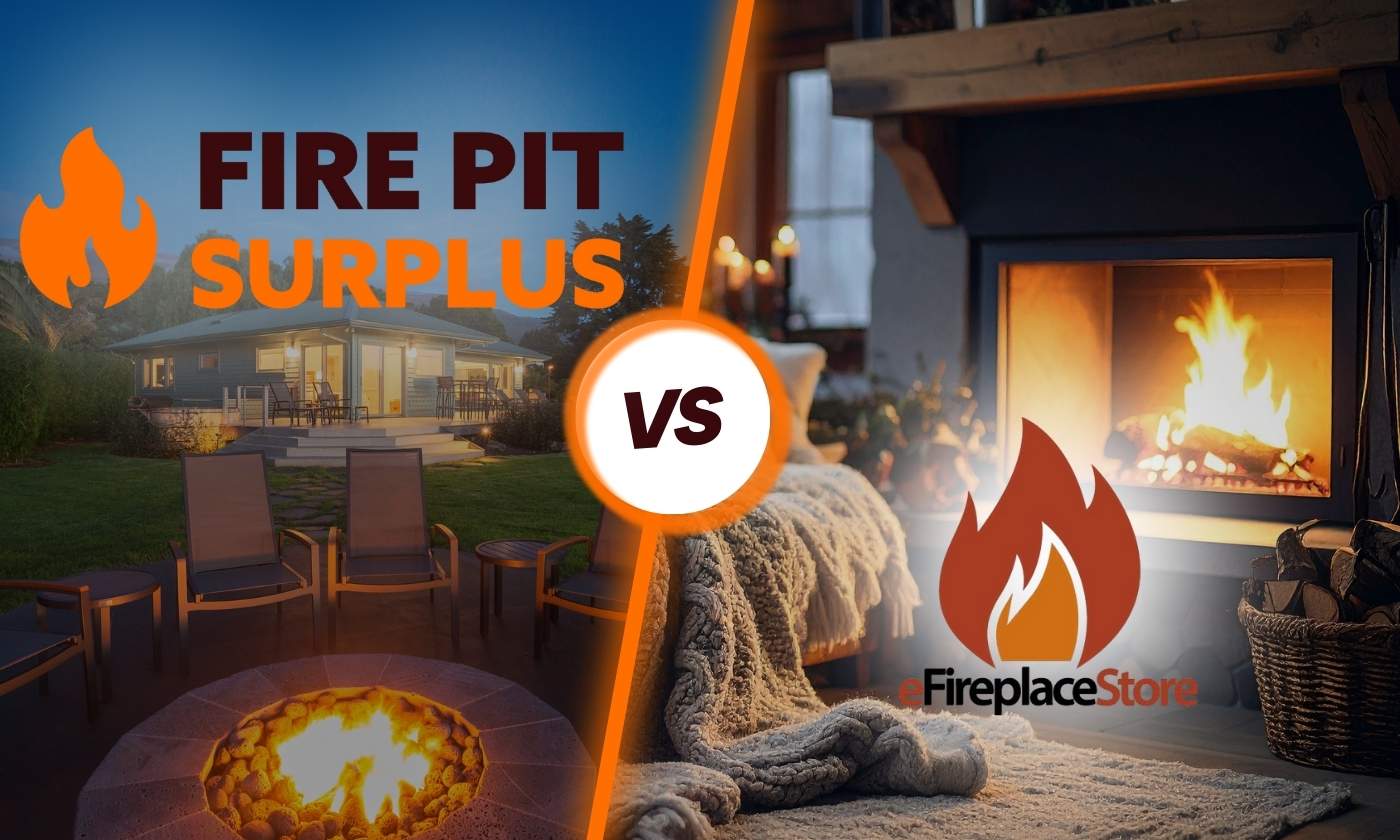 Fire Pit Surplus vs eFireplace Store: Which Fire Pit Retailer Is Right for You?