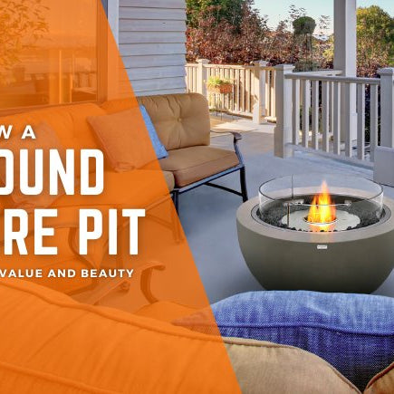 A Round Fire Pit Adds Value and Beauty