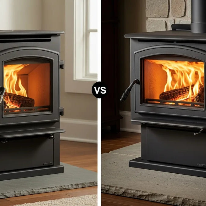 Drolet vs Lopi wood stove compare in real life