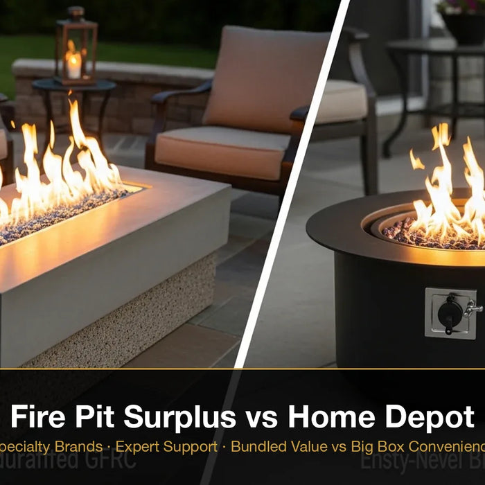 Fire Pit Surplus vs Home Depot: Specialty Retailer or Big Box for Your Backyard