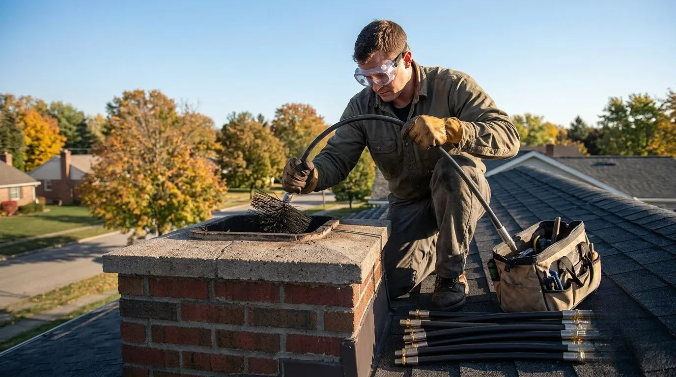 How to Remove Creosote from a Wood Stove Chimney by Stage