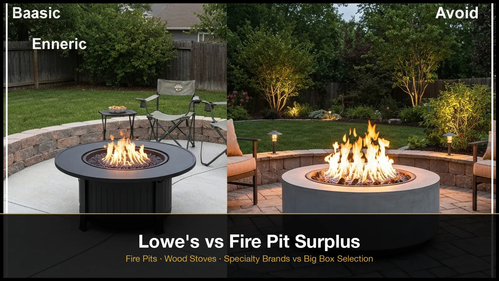 Lowe's vs Fire Pit Surplus: Which Should You Buy a Fire Pit or Wood Stove From?