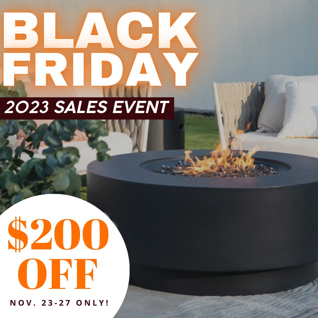black friday outdoor propane fire pit