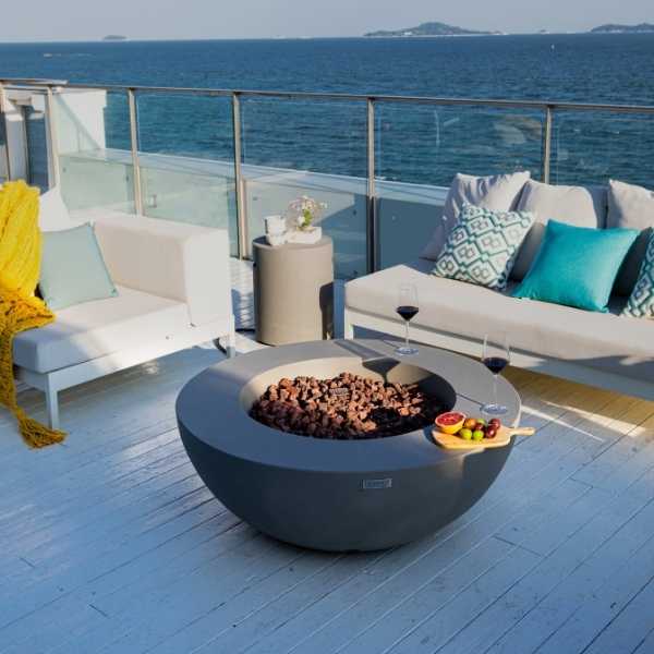 Grey Gas Fire Pits