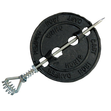 Heavy Duty 6-inch Cast Iron Flue Damper for Efficient Chimney Draft Control