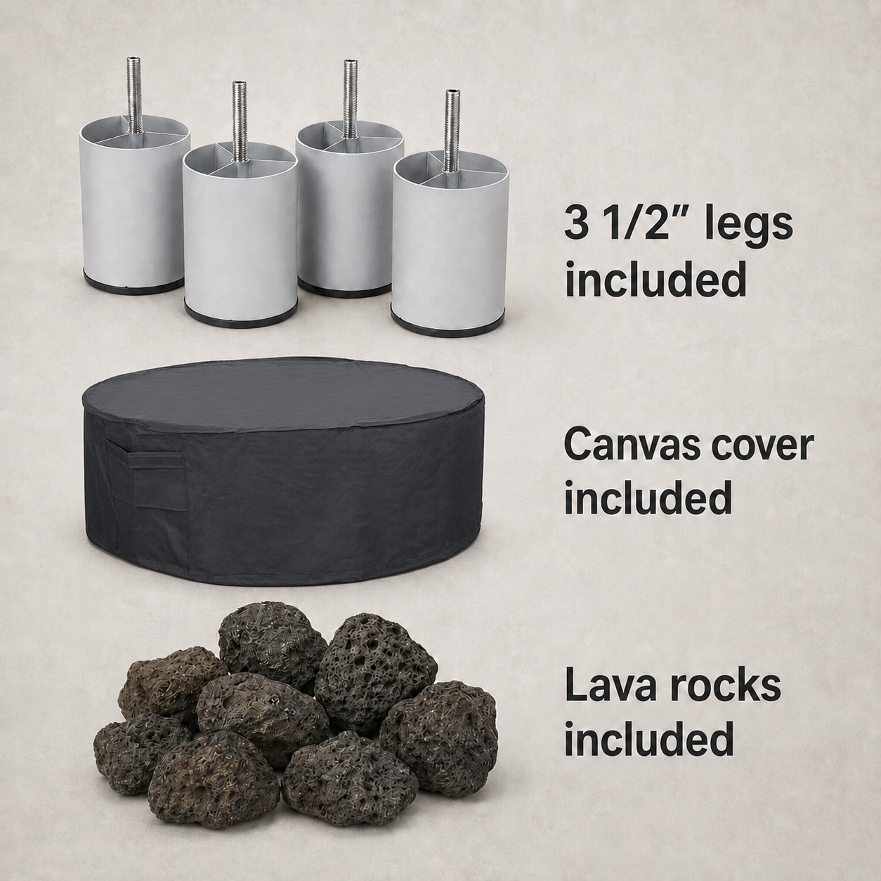 PyroMania Fire Genesis Round Concrete Fire Pit -  In Stock