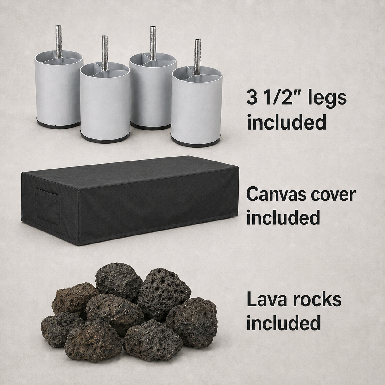 PyroMania Fire Millenia Rectangle Fire Pit -  In Stock
