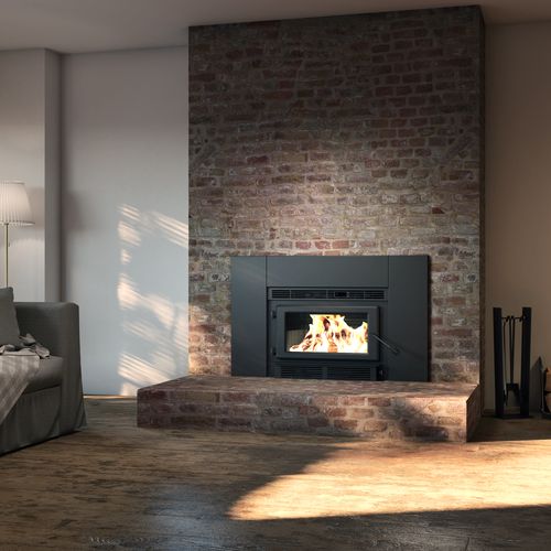 Englander Blue Ridge 150-I Compact Wood Burning Fireplace Insert with Blower