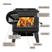 Blue Ridge 300L High-Efficiency Wood Stove: EPA Certified, 2100 sq ft Heating Power