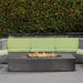 Laguna Pro 72x30 Inch Concrete Fire Pit Table - Modern Outdoor Heater