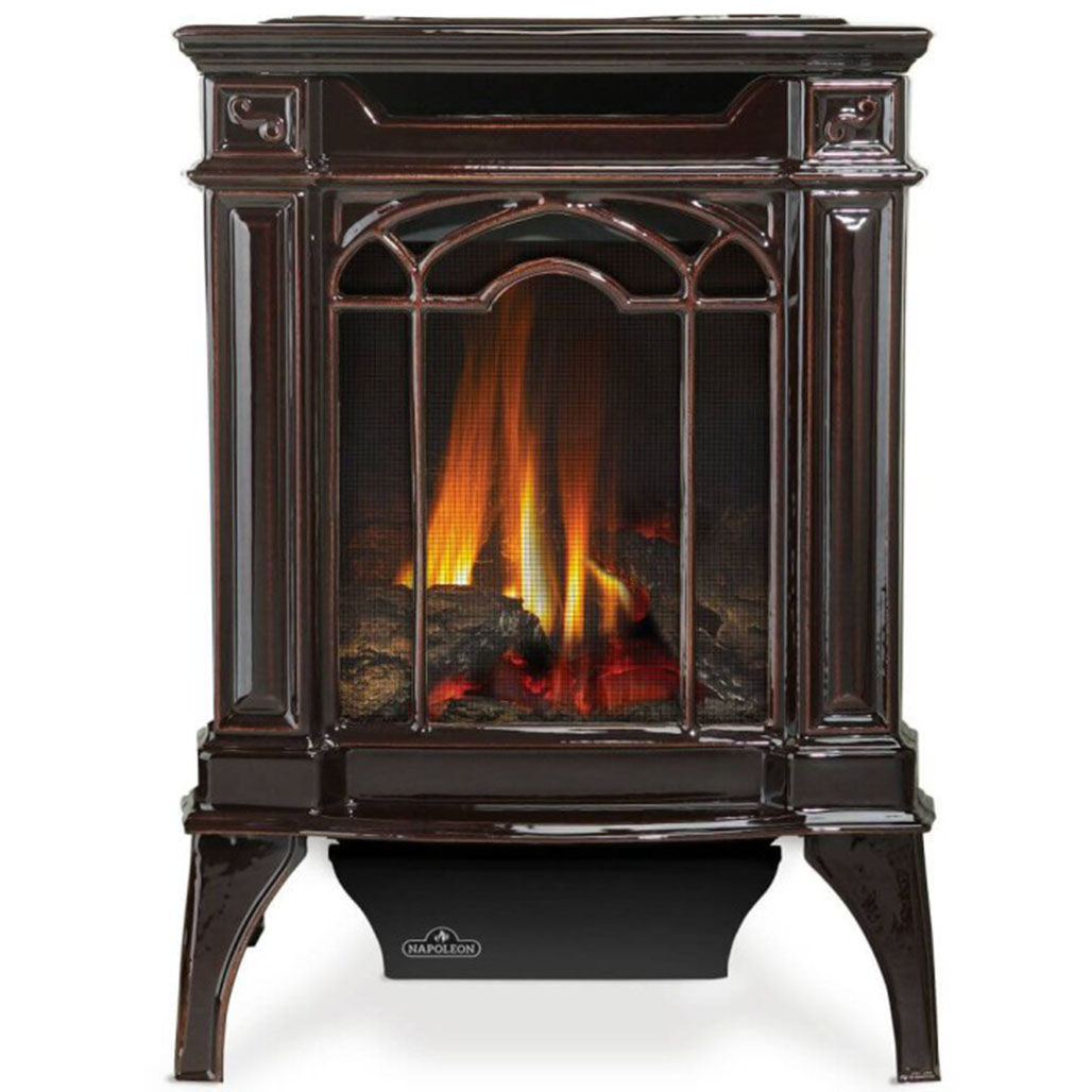 Napoleon Arlington Cast Iron Direct Vent Gas Fireplace Stove with PHAZERAMIC Burner