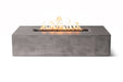 Brut 60 Rectangle Concrete Fire Pit Table 65K BTU Outdoor Patio