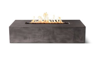 Brut 60 Rectangle Concrete Fire Pit Table 65K BTU Outdoor Patio