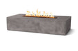 Brut 60 Rectangle Concrete Fire Pit Table 65K BTU Outdoor Patio