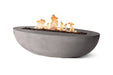 PyroMania Oasis GFRC Concrete 66x33 Inch Oval Outdoor Fire Pit Table