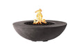 PyroMania Vessel 54-inch Round GFRC Concrete Fire Pit 100,000 BTU