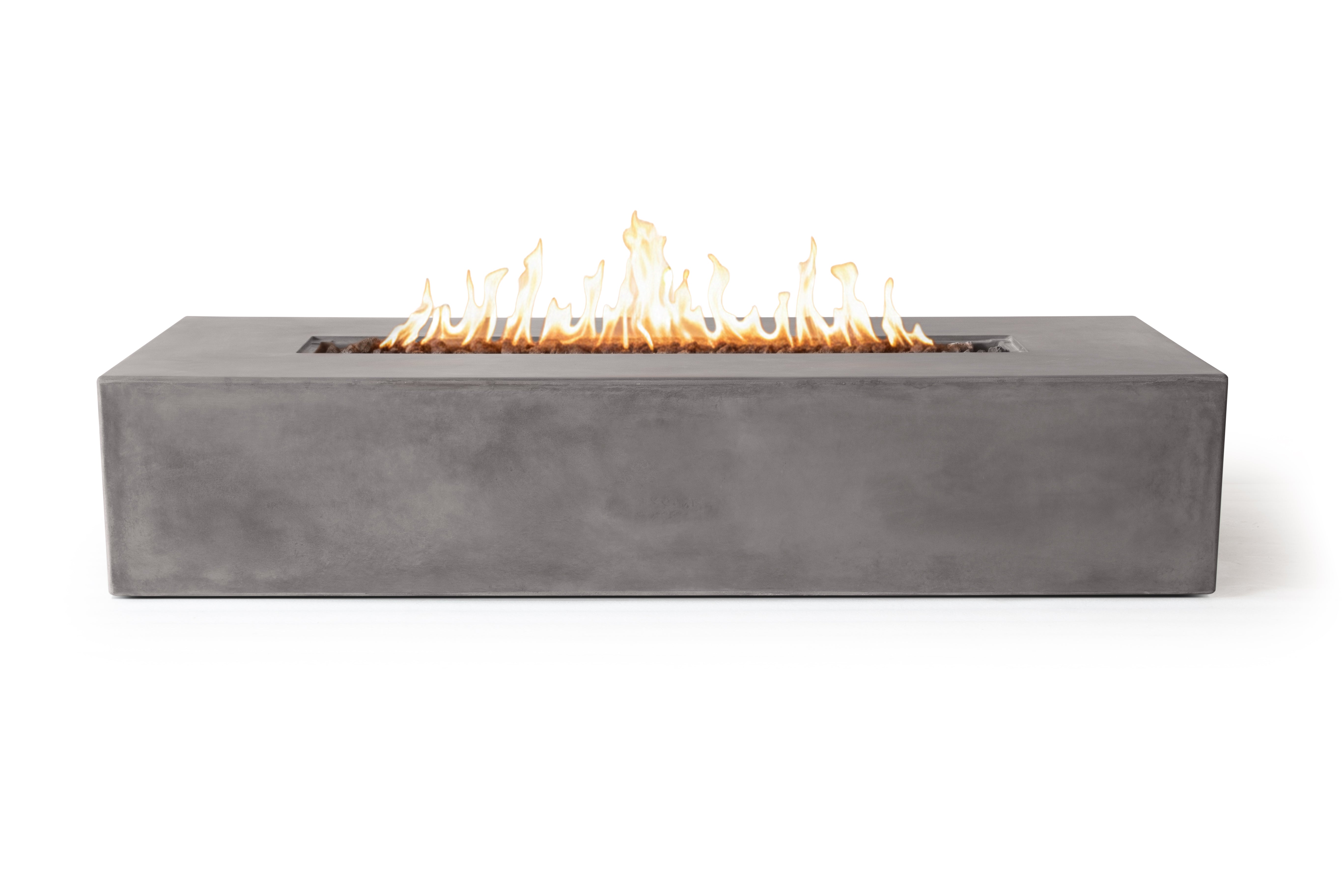 Pyromania Brut 72-inch Concrete Fire Pit Table – Modern Outdoor Design
