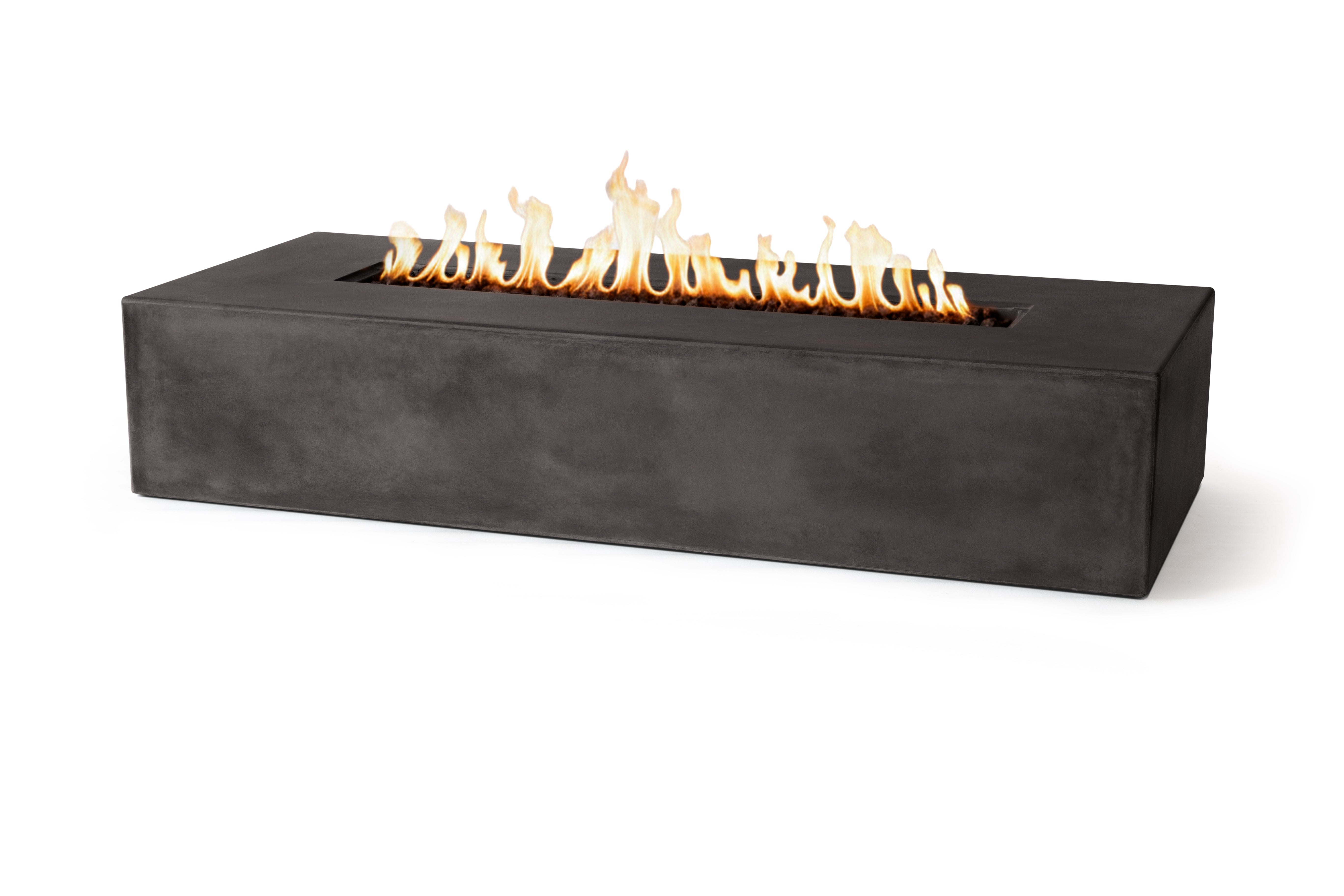 Pyromania Brut 72-inch Concrete Fire Pit Table – Modern Outdoor Design