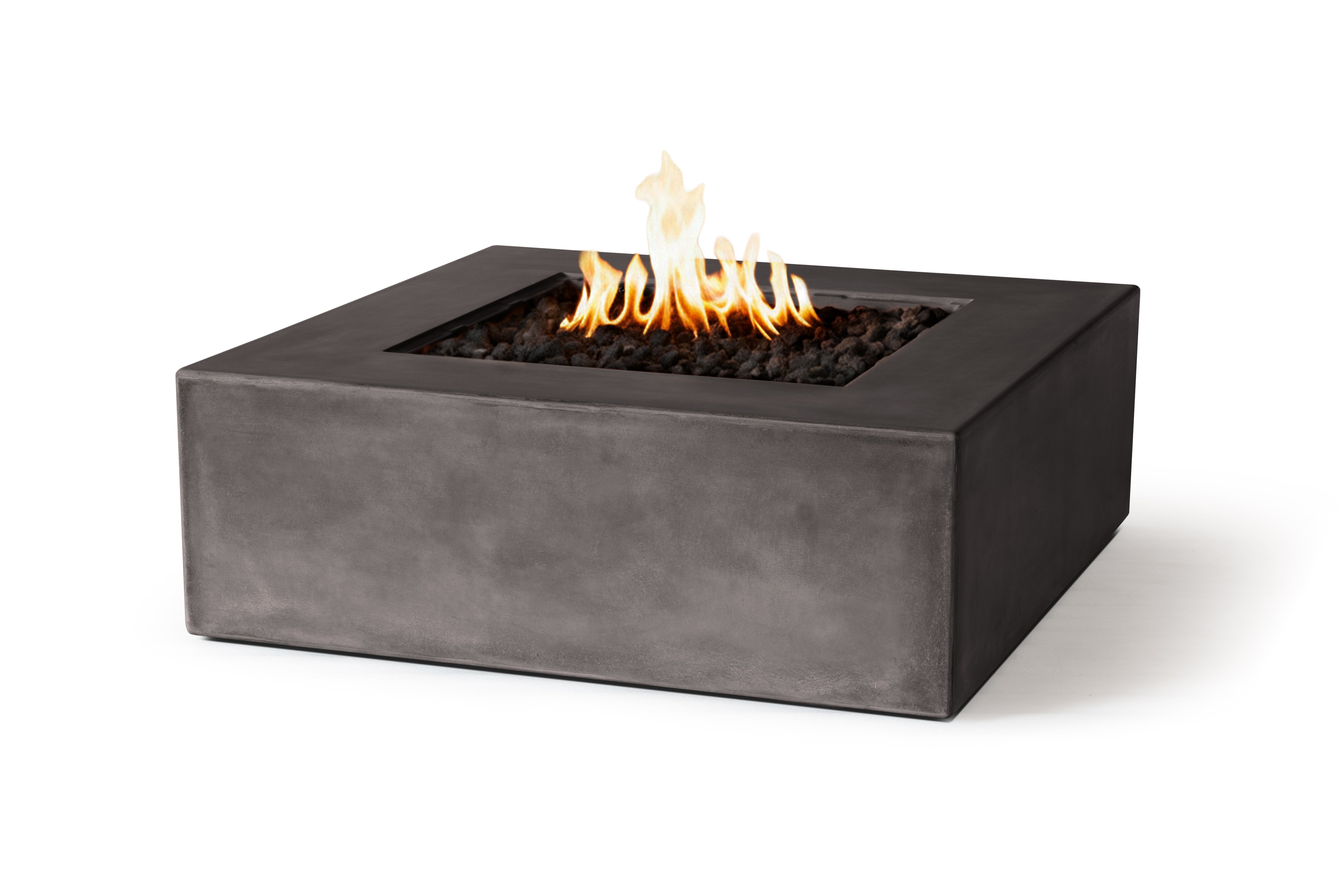 PyroMania Otto 42-inch Square Concrete Outdoor Fire Pit Table