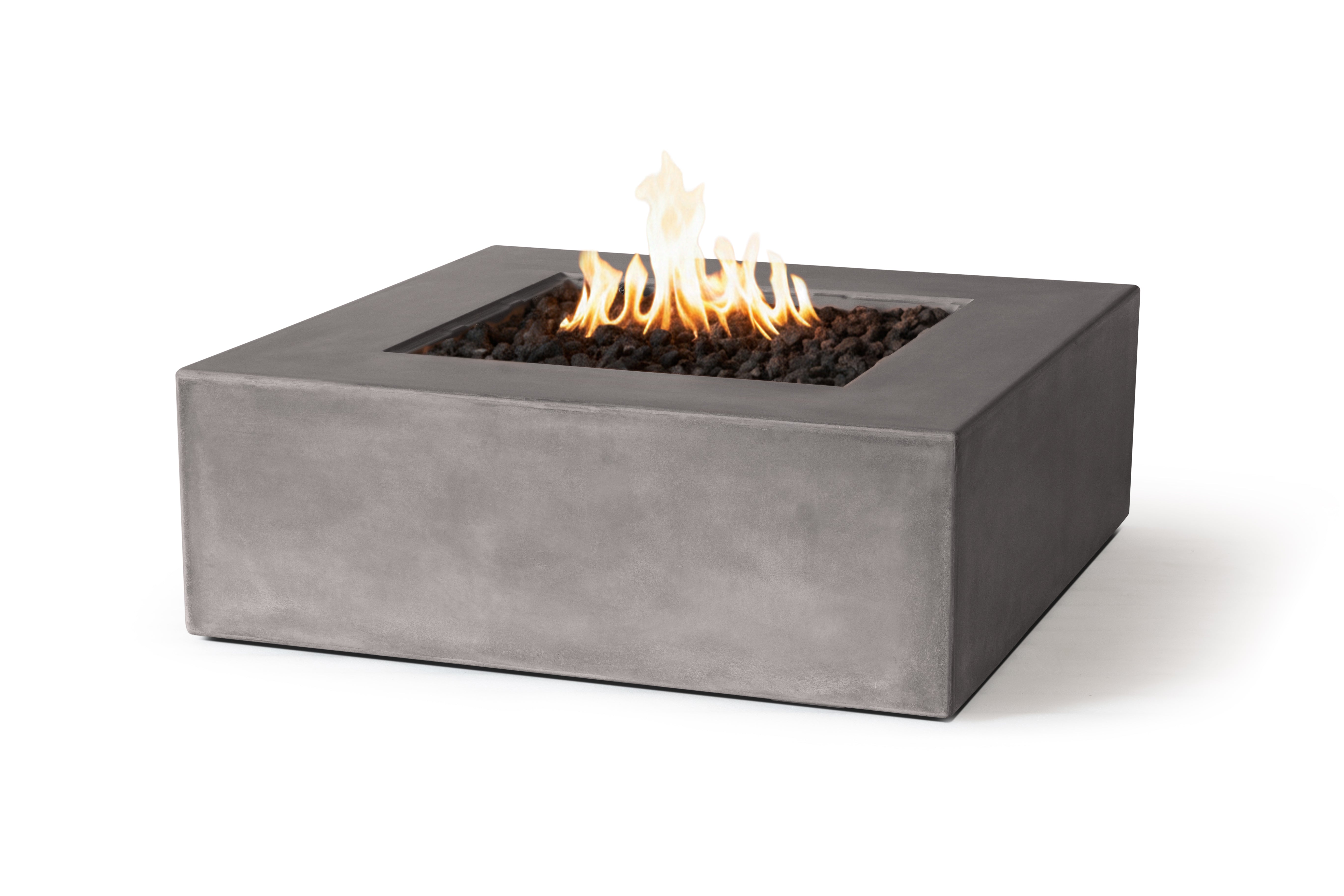 PyroMania Otto 42-inch Square Concrete Outdoor Fire Pit Table