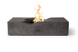 Venice Pro Rectangle Concrete Fire Pit Table, 100,000 BTU, Multiple Ignition Options