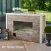 72-inch Outdoor Ready-to-Finish Linear Fireplace with Crystal Fire Plus Burner