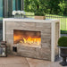 72-inch Outdoor Ready-to-Finish Linear Fireplace with Crystal Fire Plus Burner