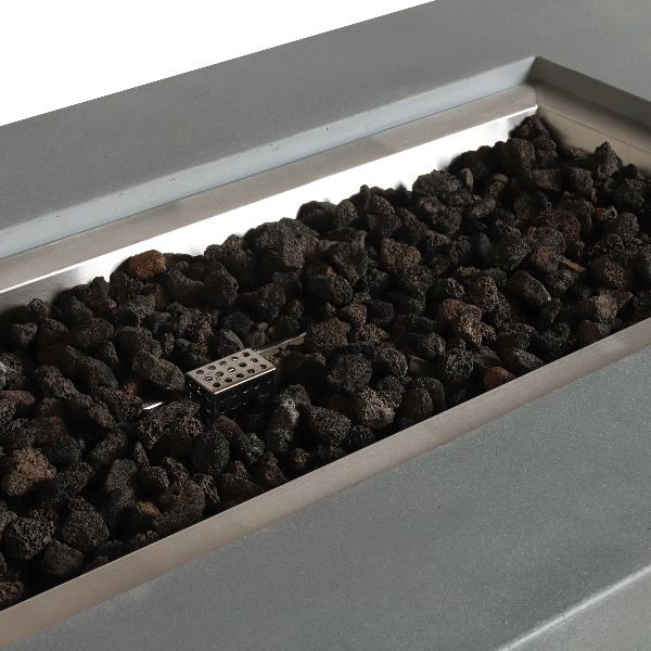 Starfire Designs Beton 72" Rectangle Concrete LPT Fire Pit