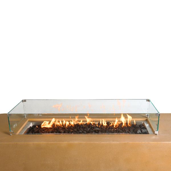 Starfire Designs Beton 72" Rectangle Concrete LPT Fire Pit