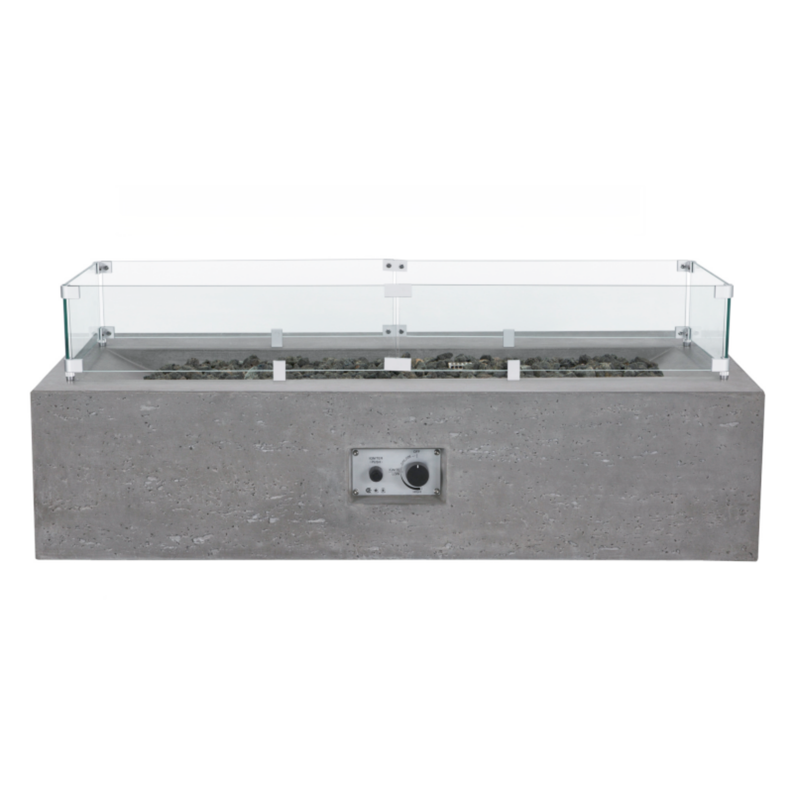 PyroMania Fire Millenia Rectangle Fire Pit -  In Stock