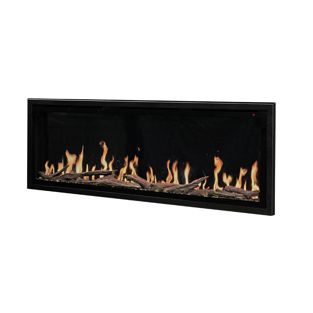 Modern Flames Orion Slim 60-Inch Virtual Electric Fireplace | Built-In Wall Mounted