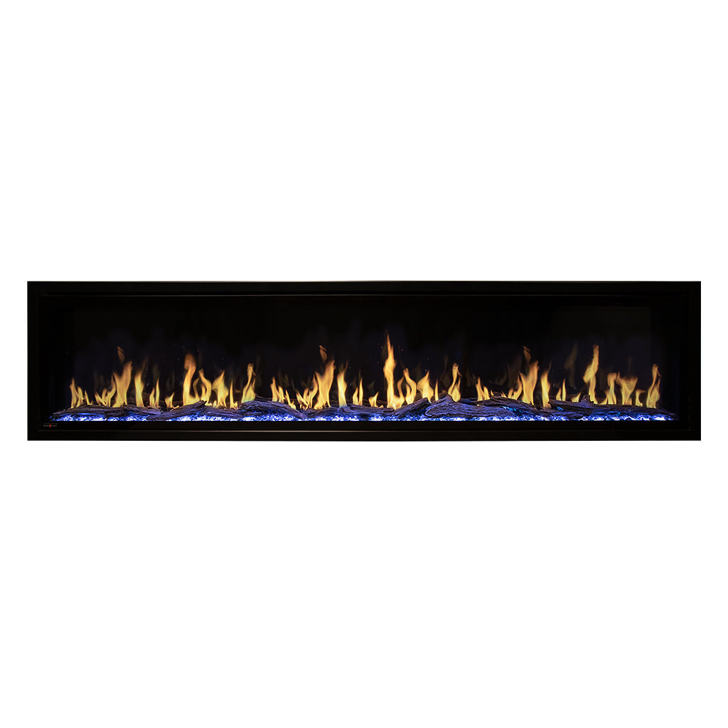 Modern Flames Orion Slim 60-Inch Virtual Electric Fireplace | Built-In Wall Mounted