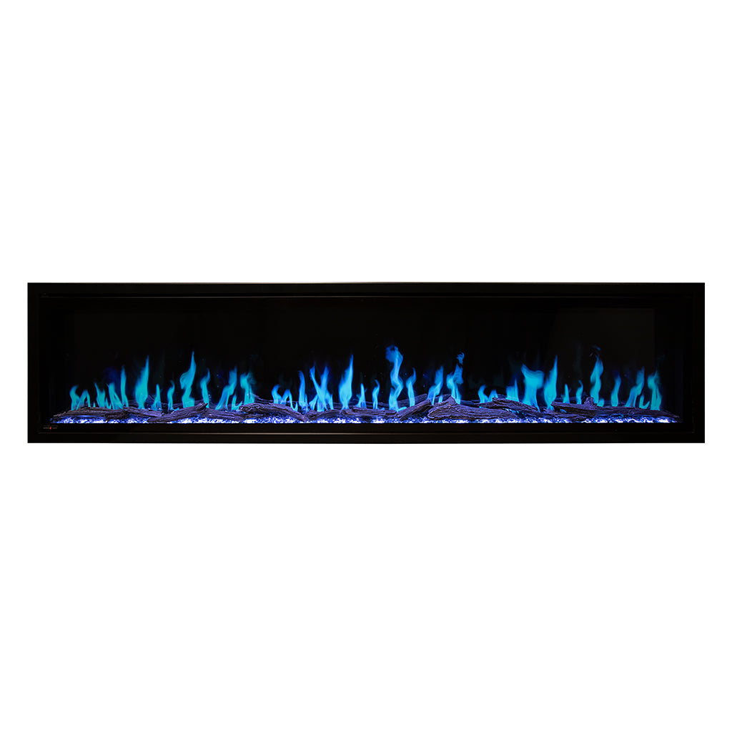 Modern Flames Orion Slim 60-Inch Virtual Electric Fireplace | Built-In Wall Mounted