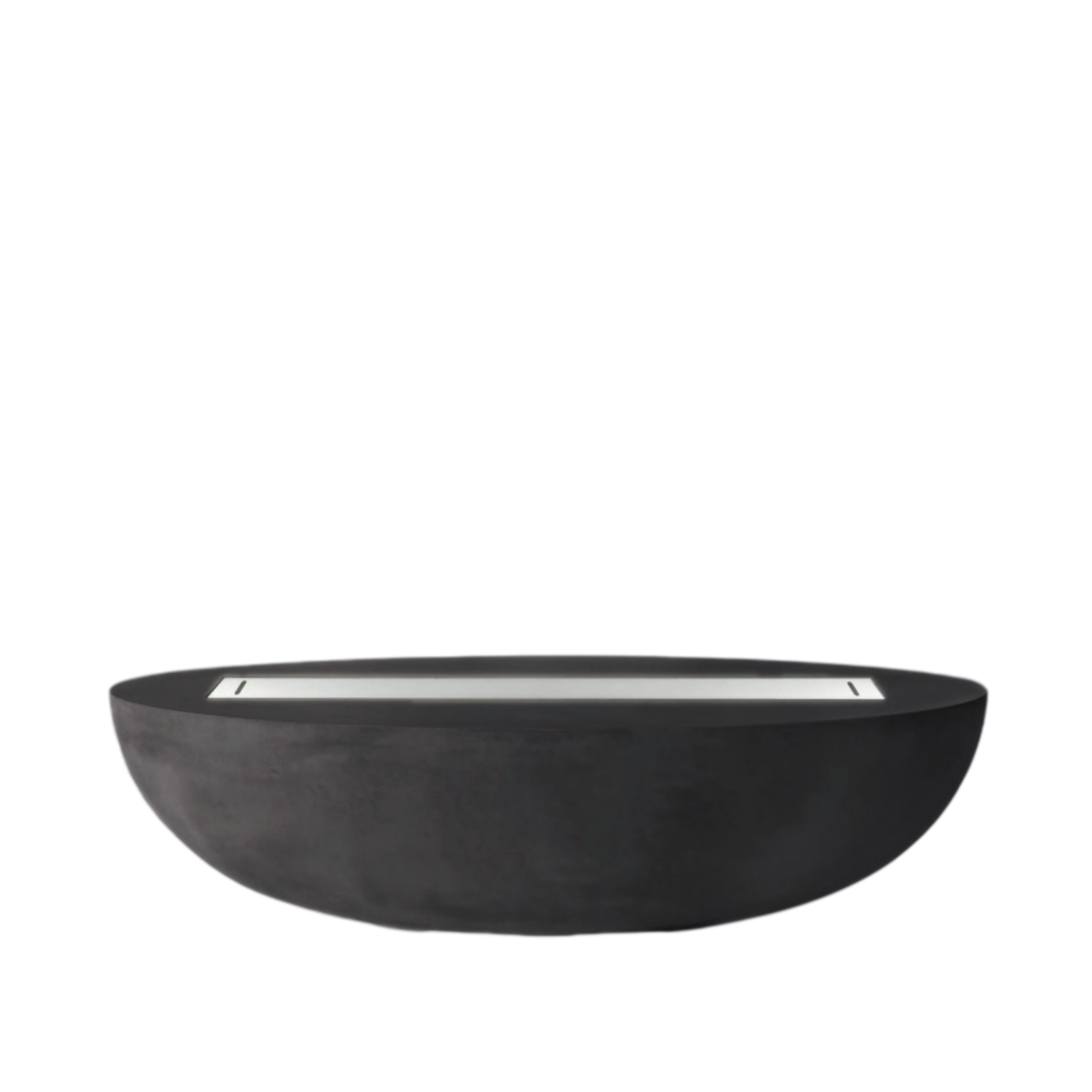 PyroMania Oasis GFRC Concrete 66x33 Inch Oval Outdoor Fire Pit Table