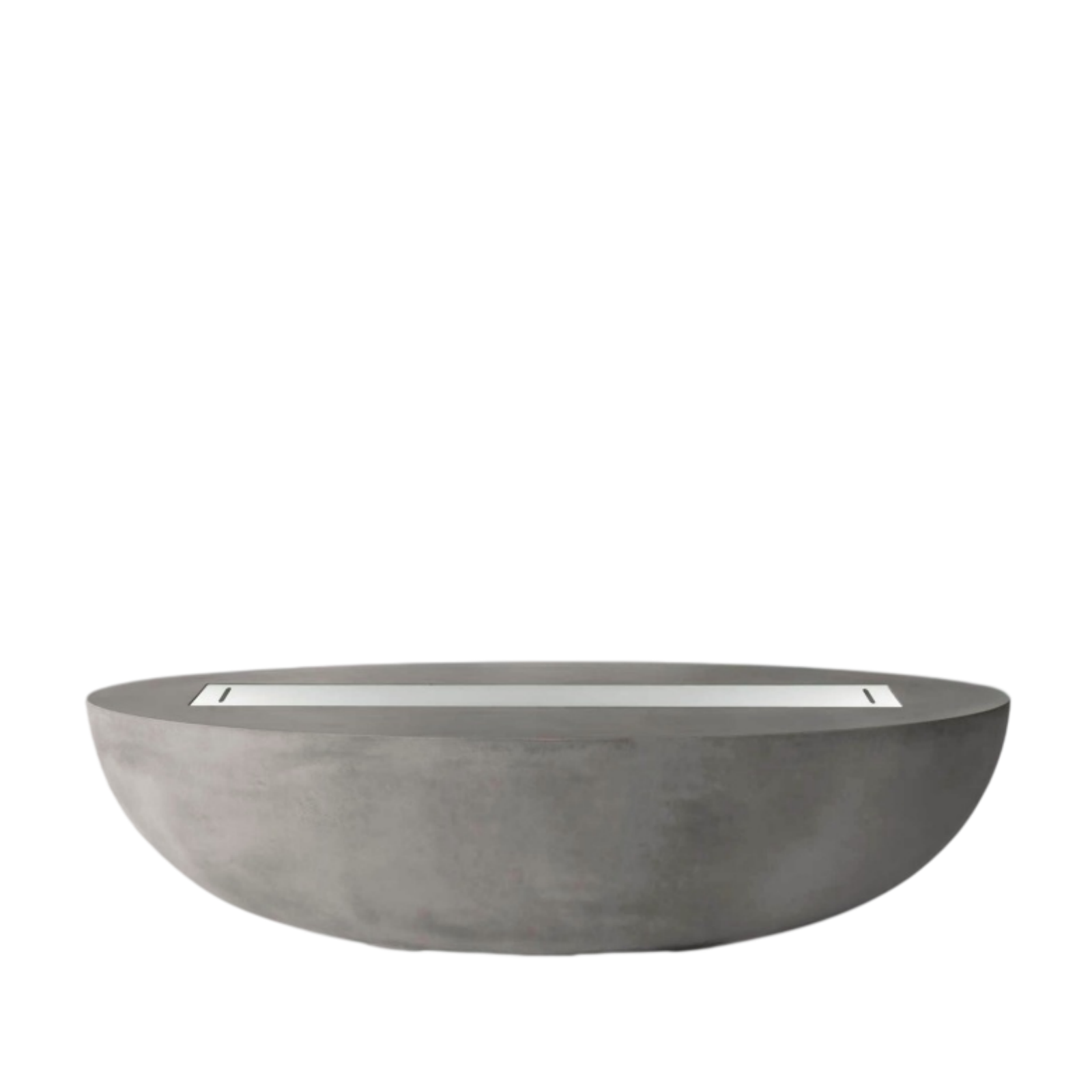 PyroMania Oasis GFRC Concrete 66x33 Inch Oval Outdoor Fire Pit Table