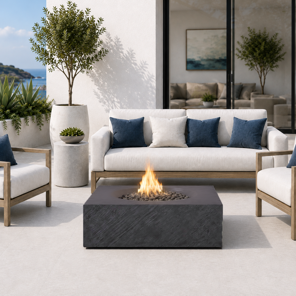PyroMania Fire Paloma Square Fire Pit